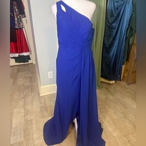 Elegant Chiffon One Shoulder Dress
